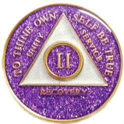 Glitter Tri-plate Purple