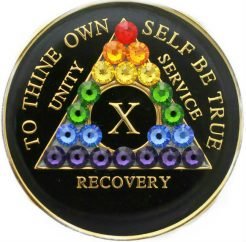 Crystallized Tri Black Rainbow